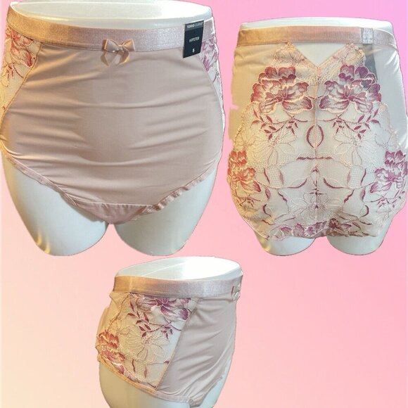 Torrid Other - Torrid +6 Pink Floral Lace Mesh Stretch Waistband Keyhole Back Hipster Panties